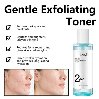 Hoygi Gentle Exfoliating Toner Repair Skin Barrier Facial Redness Hydrating Radiant Refreshing Skincare Water