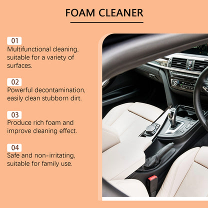 Rayhong Car Multi-Purpose Foam Cleaner Car Interior Steering Wheel Plastic Fabric Seat Stain Cleaner