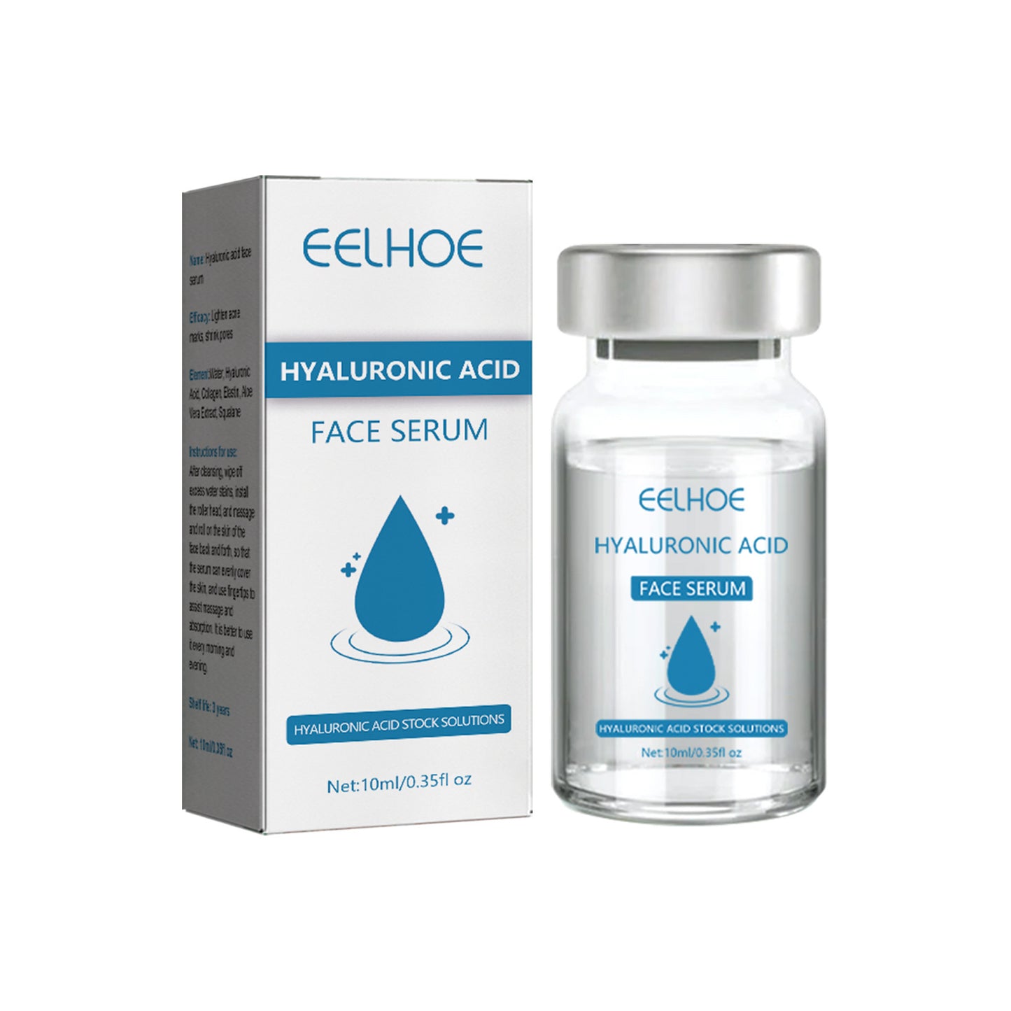 EELHOE Hyaluronic Acid Essence Hydrating Moisturizing Repairing Fading Facial Acne Marks Skin Care Whitening Essence