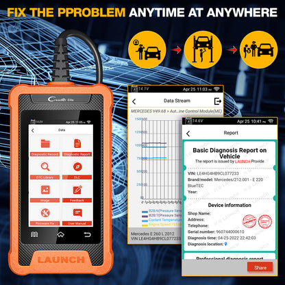 2025 New  X431 Elite Automotive Diagnosis Obd2 Auto Scanner Obd2 Auto Scanner for Mercedes BENZ