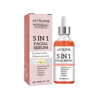 Jaysuing 5Combination1Facial Essence Moisturizing Skin Firming Fade Spots Acne Skin Beautifying Essence