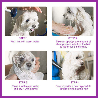 Yegbong Pet Shampoo Pet Bathing Solution for Itchy Skin Relief, Smooth and Tangle-Free Hair Shampoo