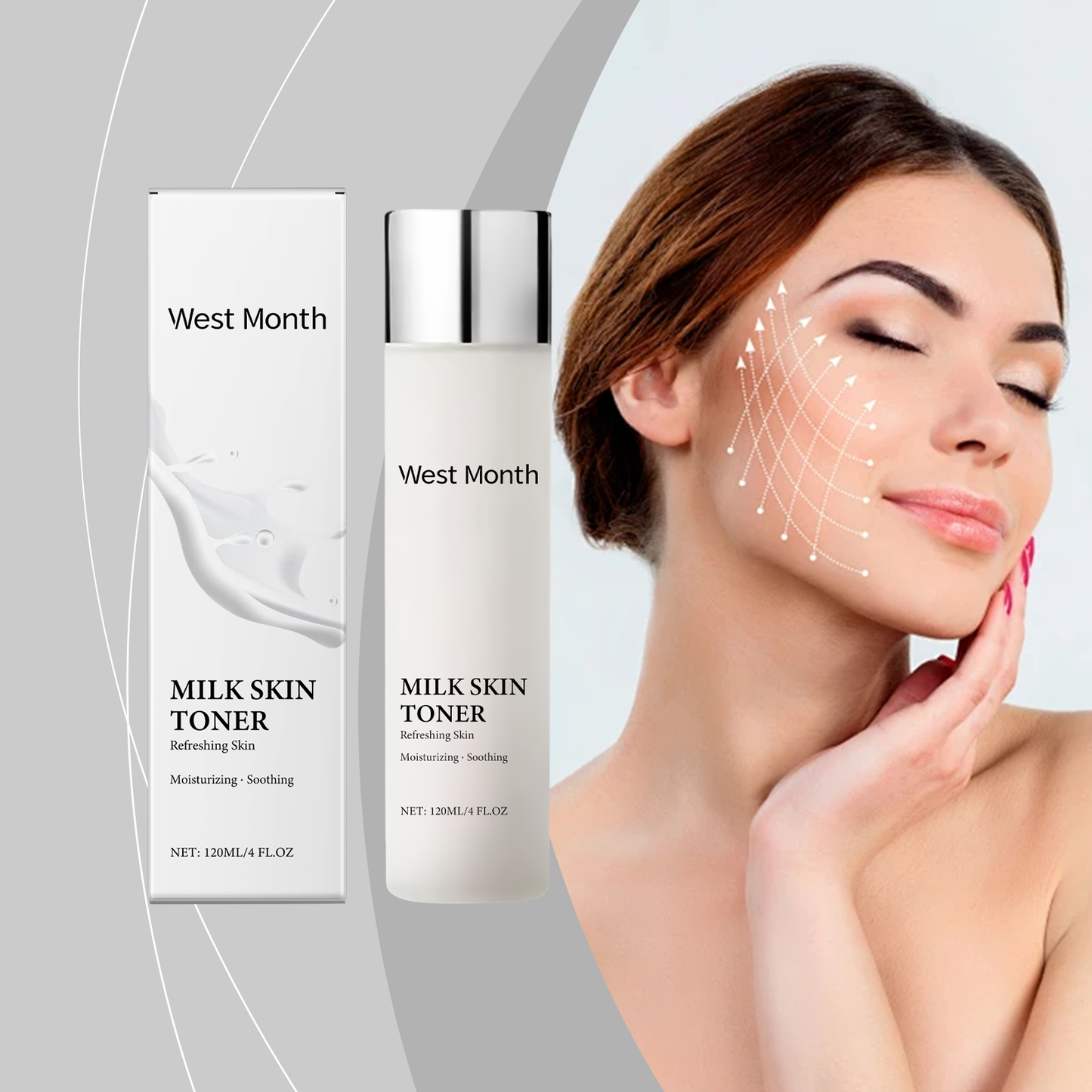 West&Month Niacinamide Toner Nourish Skin Care Skin Improvement Skin Texture Brightening Moisturizing Hydrating