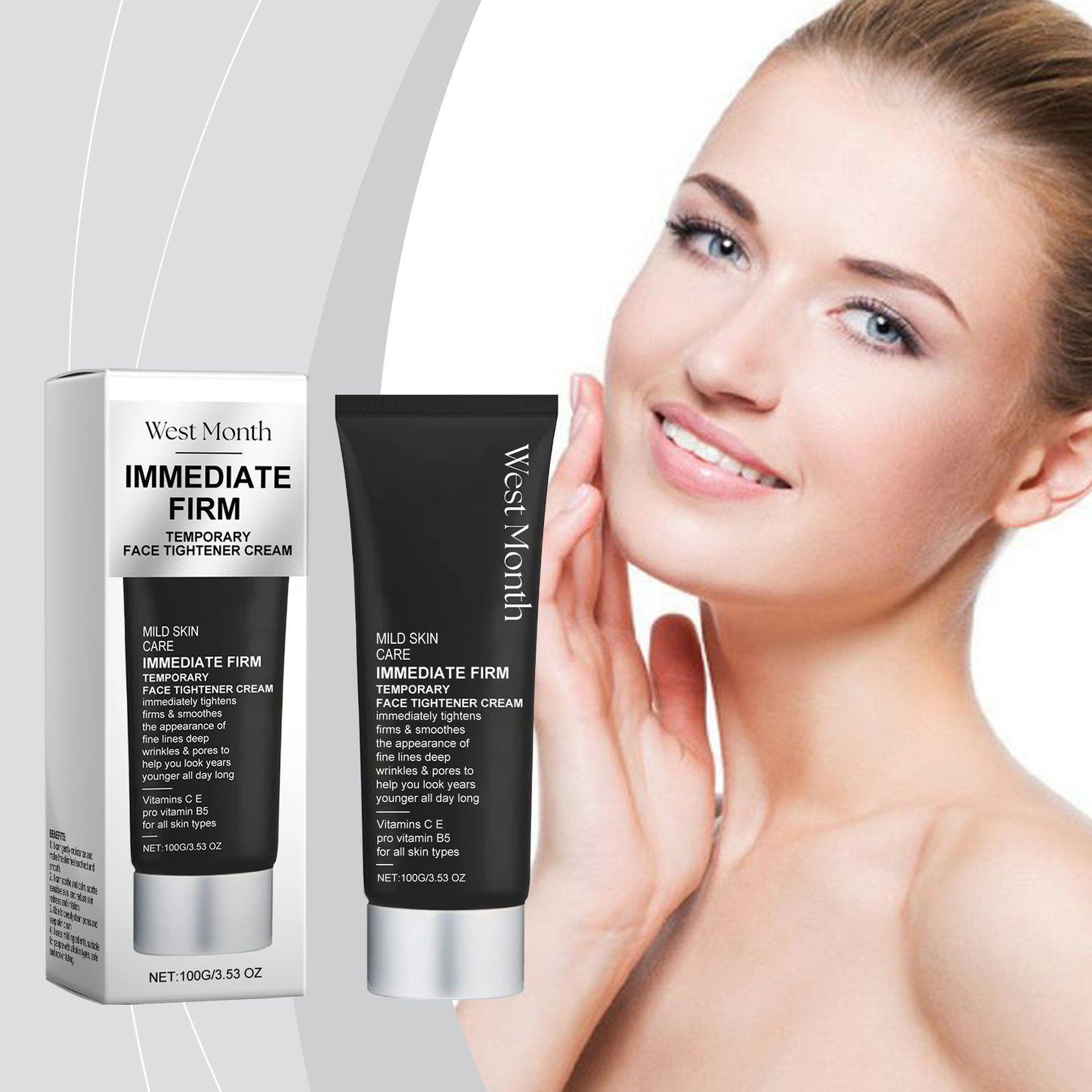 West&Month Facial Skin Firming Cream Moisturizing Hydrating Skin Care Nourishing Facial Firming Moisturizing Cream