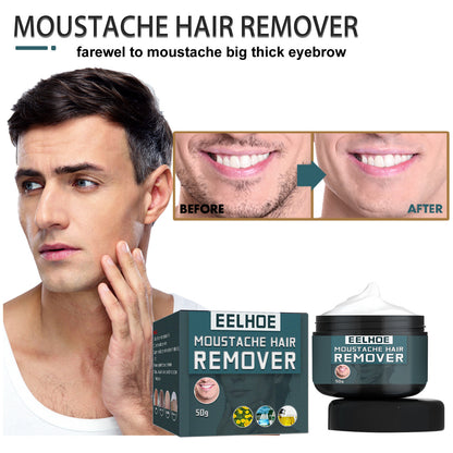 EELHOE Men's hair removal cream Facial Beard Armpit Leg Hair Chest Hair Clean Not Hurt Skin Depilatory Cream