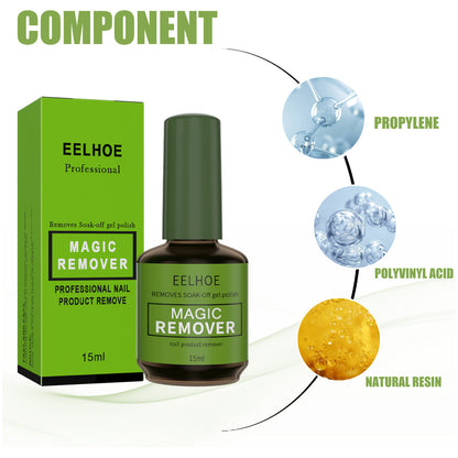 EELHOE Burst Nail Polish Remover Lazy No-Hurt Hand Quick Adhesive Remover for UV Gel Nail Polish, Nail Salon Special Use