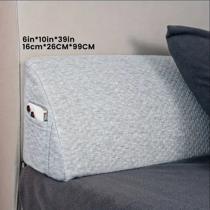 US Local Modern Style Ergonomic Adjustable Bed Wedge Pillow - Split Gap Filler for Connectors - Improves Sleep Comfort