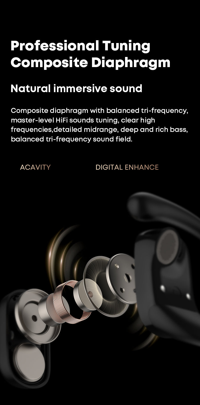 Best Quality Bone Conduction Headphones Mini TWS True Wireless Earphones Similar With Pro Air Earhook Sport Earphone