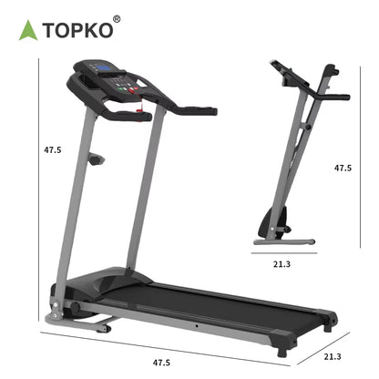 TOPKO in STOCK US WAREHOUSE Folding Treadmill for Small Apartment Electric Motorized Running Machine for Gym Home Treadmill