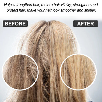 EELHOE Protein Hair Straightening Cream Smooth Frizz Repair Split Ends Damaged Hair Straightening No Heat Care Cream