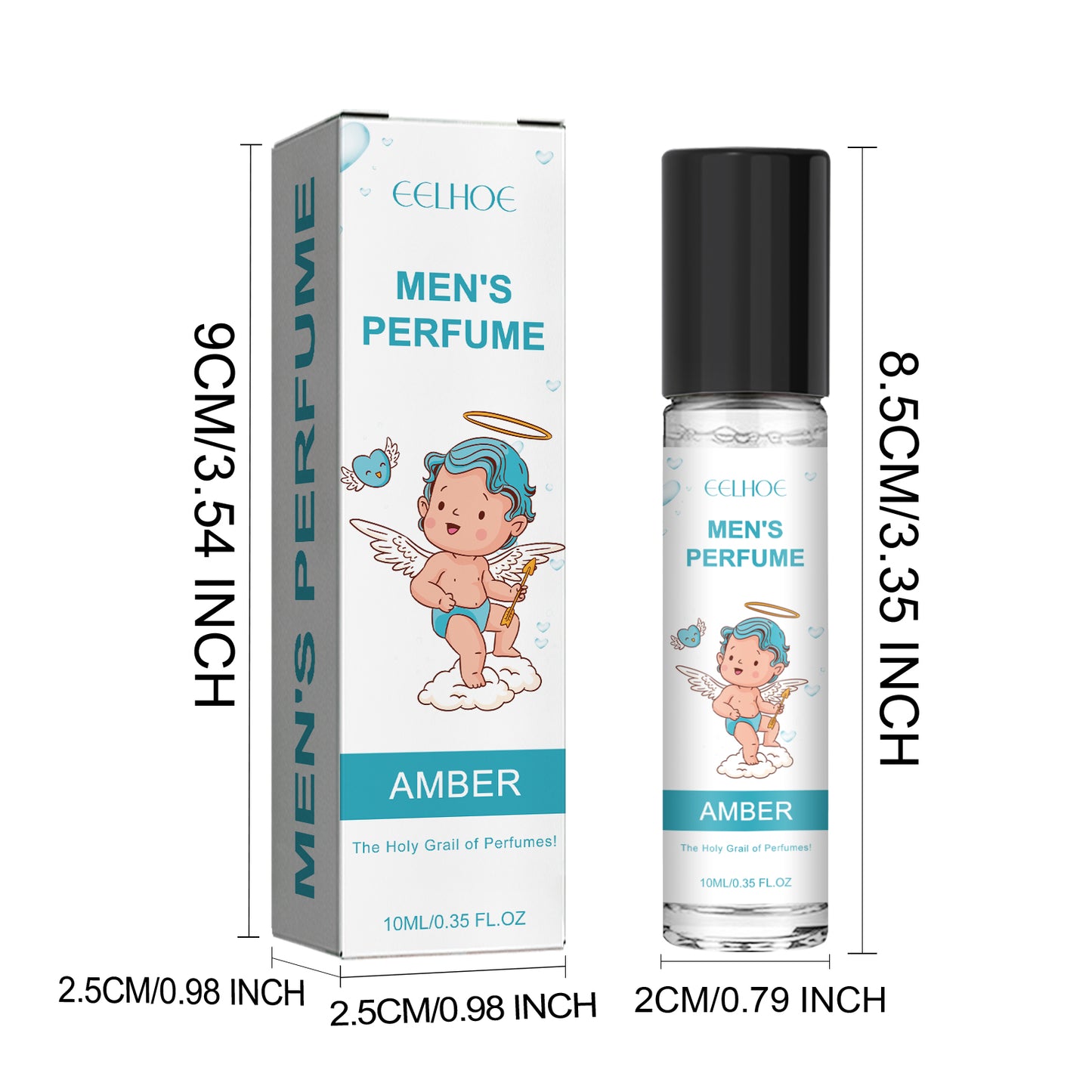 EELHOE Cupid Perfume Series Long-Lasting Light Perfume Fresh Natural Niche Fragrance Wrist behind Ear Perfume