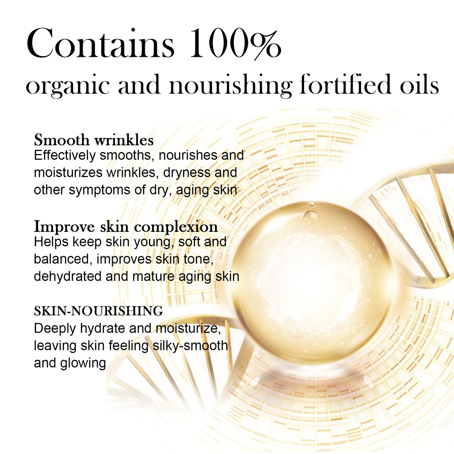 Jaysuing Facial Moisturizing Oil Facial Hydrating Firming and Wrinkle Reducing Essential Oil