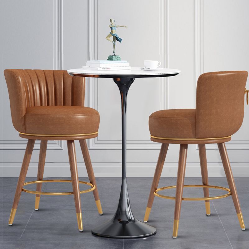 Modern Bistro Bar Stool Chair High Metal Legs Upholstered Seating Nightclubs Hotels Commercial Stock Furniture Deco Living Room