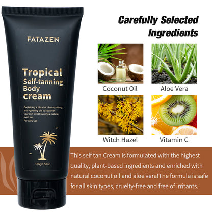 3Hrs Instant Dark Tanning Lotion Butter Body Care Sunscreen Suntan Oil Skincare OEM Self Tanner Sunless Tanning Cream for Body