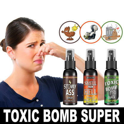 Jue-Fish Stink Spray April Fool's Day Prank Liquid Toy Prank Stinky Smell Entertainment Poop Hell Bomb Smell