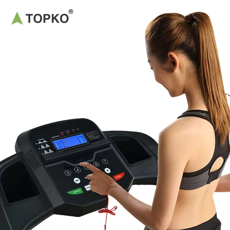 TOPKO in STOCK US WAREHOUSE Folding Treadmill for Small Apartment Electric Motorized Running Machine for Gym Home Treadmill