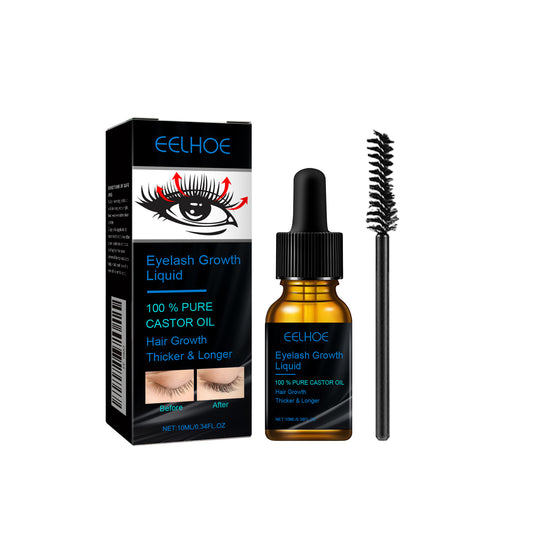 EELHOE Castor Oil Eyelashe Essence Daily Natural Eyelash Curling Beautiful Long-lasting Gentle Moisturizing Care Solution