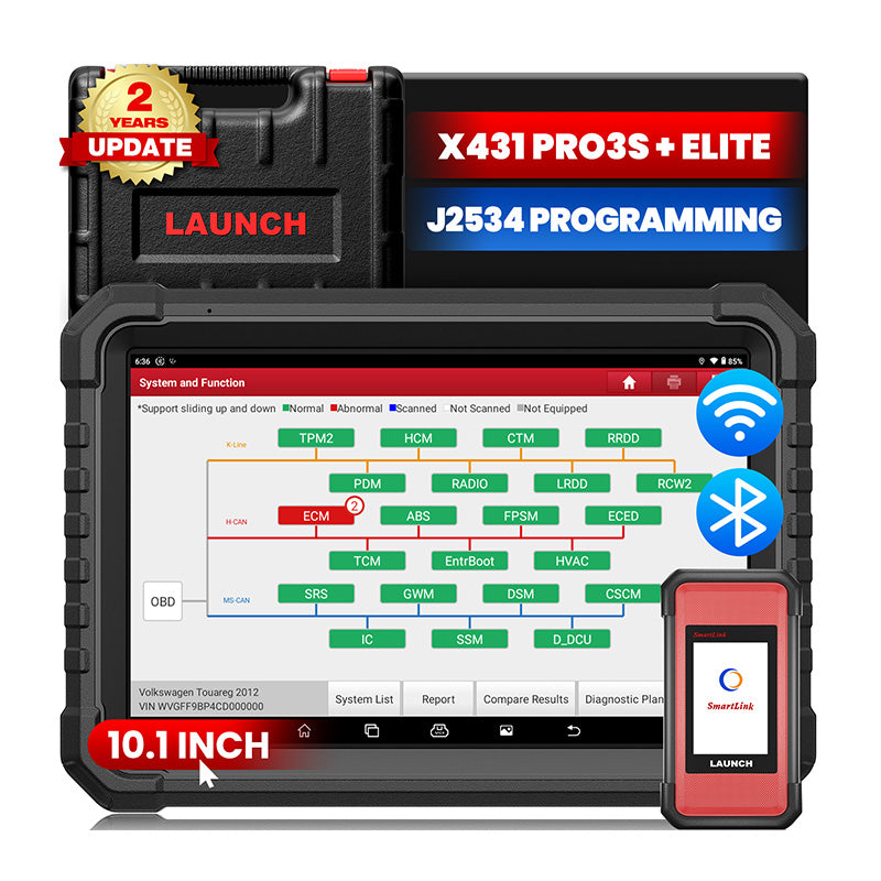 Original Launch X431 PRO3S+ ELITE All System Automotive Scan Tool With SmartLink 2.0 Connector Same As X431 PRO5