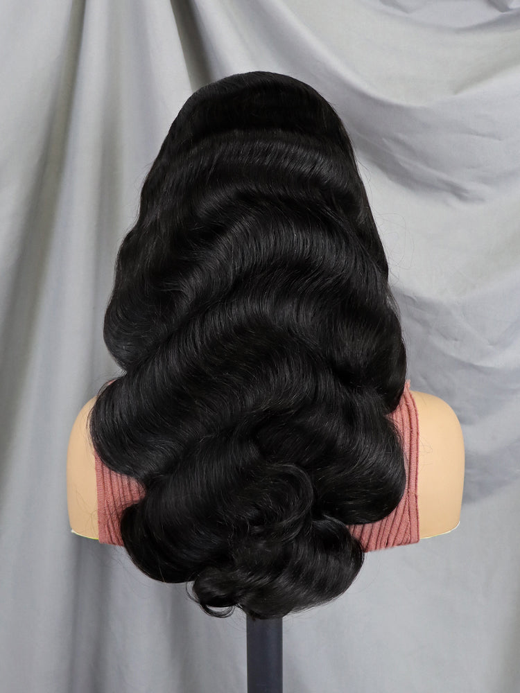 6x4 200% Density Virgin Human Hair Wigs for Black Women Vietnamese Raw Hair Transparent Lace Front Pre-Plucked Bleached Knots