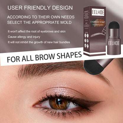 EELHOE Eyebrow Stencil for Drawing Eyebrows Lazy Eyebrow Filler Makeup Brow Powder Waterproof Hairline Powder