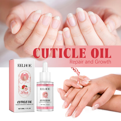 EELHOE Peach Nail Care Oil Nail Repair Solution for Hands, Feet, Ingrown Nails, and Nail Fungus with Brightening and Thickening Effects