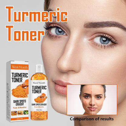 West&Month Blackhead Removal Turmeric Toner Deep Hydrating Firming Moisturizing Facial Skin Toner