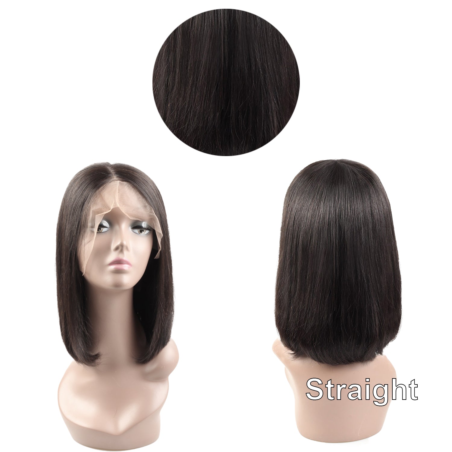 Bob remy human hair transparent 13x4 lace front wig